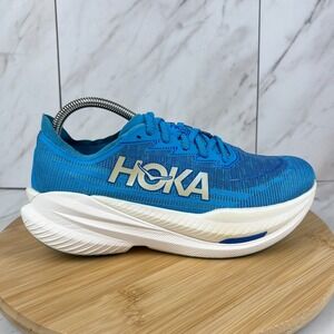 Hoka One Mach X 2 Mens Size 8.5 D Skyward Blue Cobalt Running Shoes 1155119-SYWR